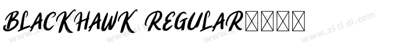 BlackHawk Regular字体转换